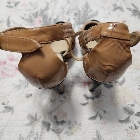 Jimmy Choo Nude Patent Pumps - Picture 9 of 12